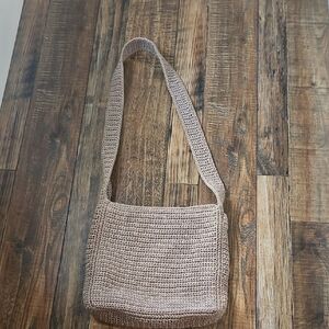 The Sak Women's Boho Tan Crochet Shoulder Bag